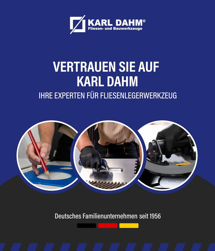 Karl Dahm Zuglaschen für 1 mm Fugen bei Fliesenstärke 0–12 mm, 5000 Stück – für bis zu 250m² Fliesen