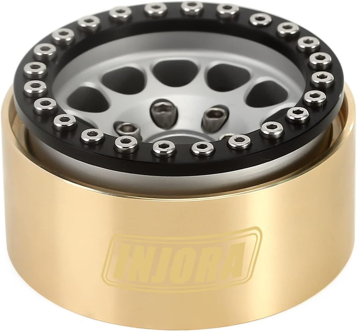 INJORA RC Messing Interner Beadlock Ring Klemmring 94 g Radgewicht Passend für 1.9 Felge für 1/10 RC