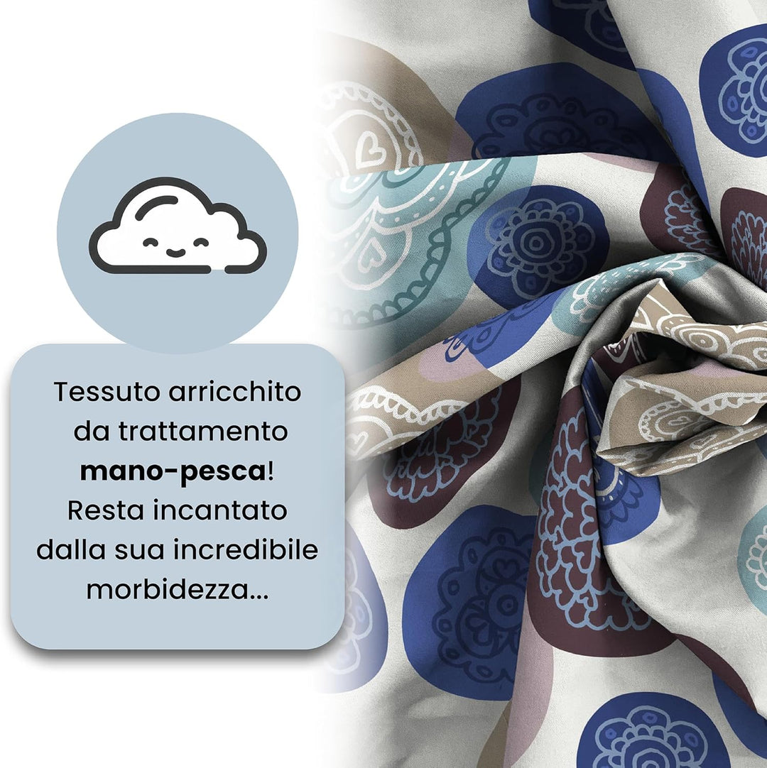 Italian Bed Linen Fantasy Bettbezug, Mikrofaser, murrine, kleine Doppelte Murrine kleine Doppelte, M