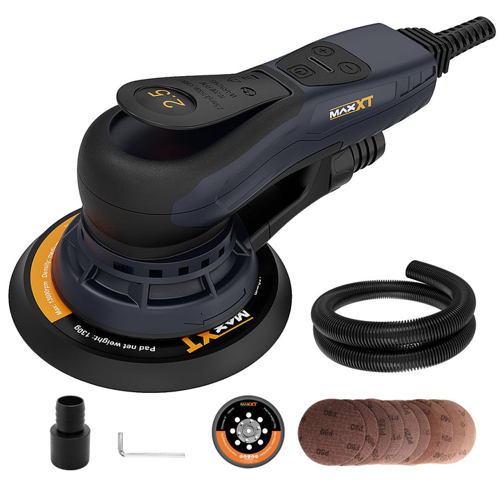 MAXXT Exzenterschleifer, 150 mm (6 Zoll), bürstenloser Motor, 230 V, 2,5 mm Exzenterhub, Schleif- un