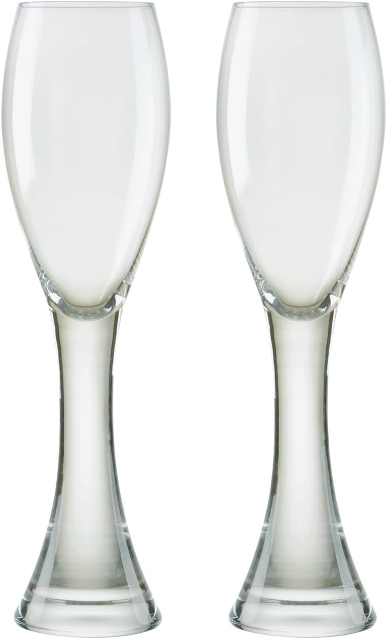 Anton Studio Designs - Manhattan Champagnerflöten - Schön geformt - 2er-Set - 250ml Fassungsvermögen