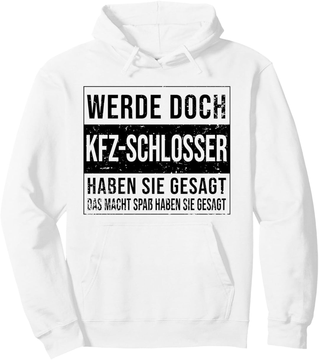 Kfz-Mechaniker Geburtstag Arbeit witzige Kfz-Schlosser Pullover Hoodie