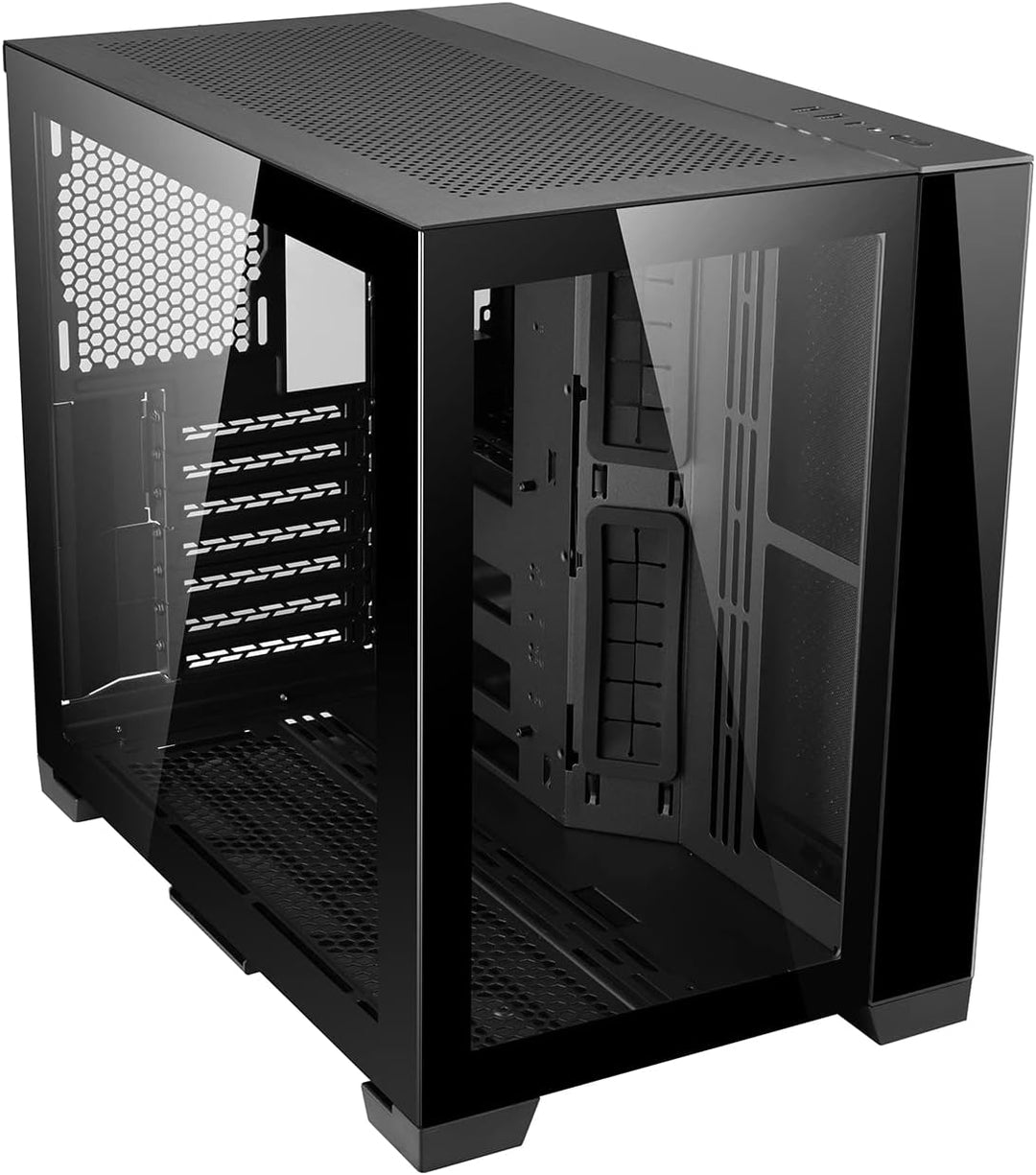 Lian Li O11 Dynamic Mini, Midi-Tower, gehärtetes Glas, Schwarz, Schwarz