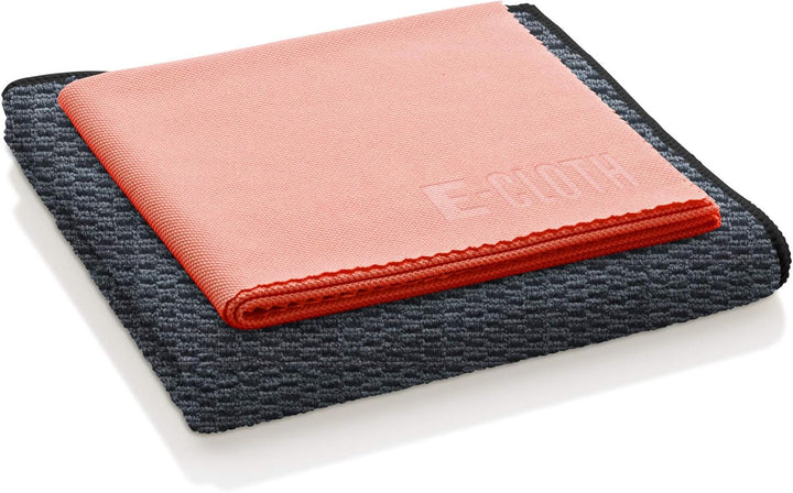 E-Cloth Granit- & Stein-Reinigungsset, Mikrofaser, Schwarz & Rot, 2 Tuchset, 1 Packung