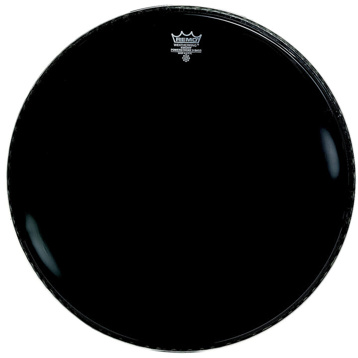 Remo Powerstroke 3 Ebony Resonant with 5in Dynamo Ring 20" P3-1020-ES, 20"