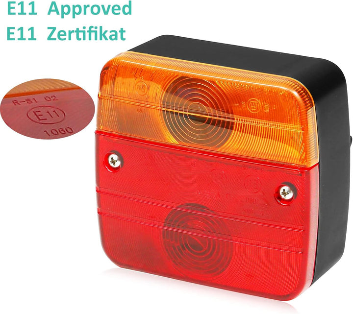DARKGUARD Rückleuchten Anhänger mit Magneten Glühbirne 12v KFM, KFM