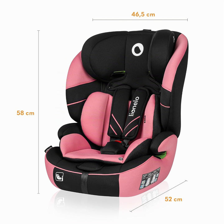 LIONELO LEVI ONE I-SIZE 76-150 cm Kinderautositz, Gruppe 1 2 3, Seitenschutz, 10 Grad Kopfstützenver