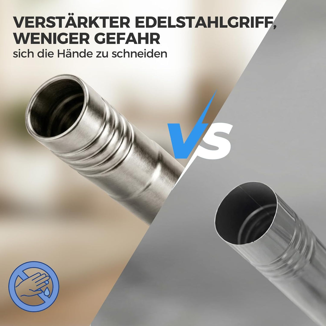 Masthome Wischmopp Set mit Eimer,Bodenwischer Set mit 10 Mikrofaser Pads und Langem Edelstahl Griff,