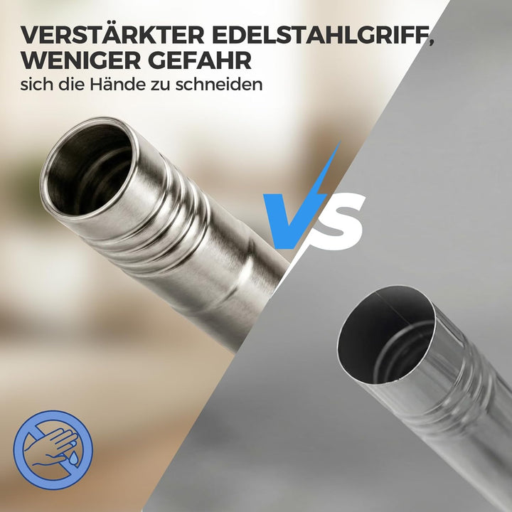 Masthome Wischmopp Set mit Eimer,Bodenwischer Set mit 10 Mikrofaser Pads und Langem Edelstahl Griff,