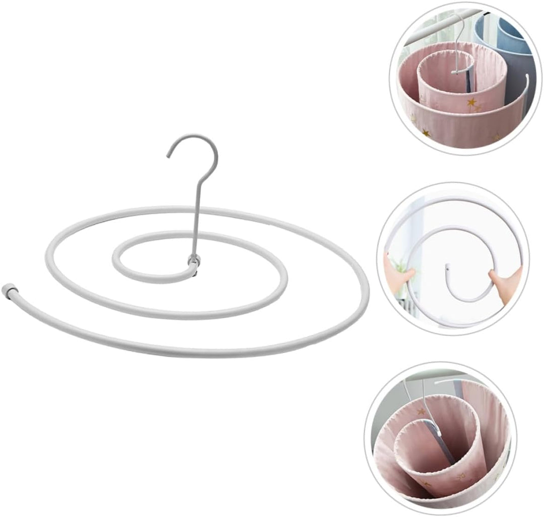 Edelstahl Spiral Wäscheständer Trockengestell Platzsparend Schwerlast Hängend Für Bettdecken Und Bet