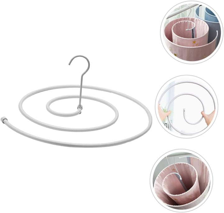 Edelstahl Spiral Wäscheständer Trockengestell Platzsparend Schwerlast Hängend Für Bettdecken Und Bet