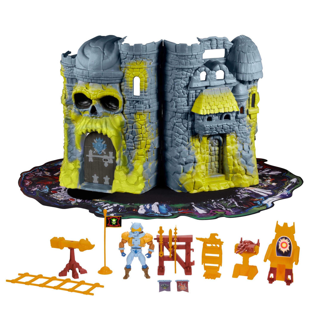 Masters of The Universe Spielset Vintage-Schloss Grayskull mit Spielmatte und Raumfahrerfigur, Burgt
