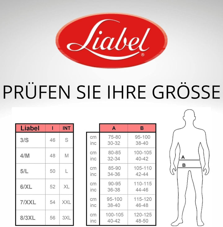 Liabel ® 6 Classic Herren Slip aus Baumwolle Unterwäsche ohne Etiketten, Cotton Stretch Essential M