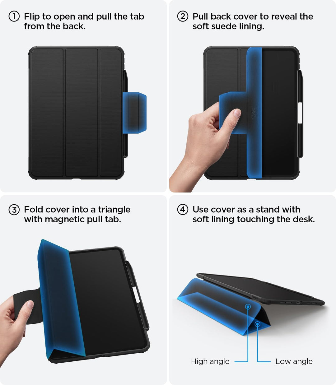 Spigen Rugged Armor Pro Hülle für iPad Pro 11 Zoll M5 (2025) / M4 (2024) Chip Robustes Case Auto Sch
