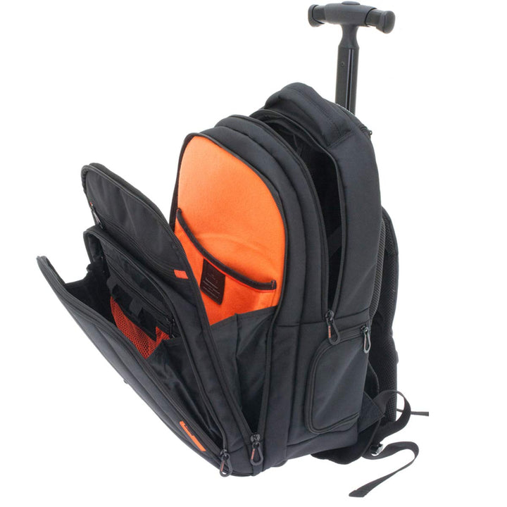 Bowatex Business Trolley Rucksack Akten Laptop Netbook Tablet 48 cm Schwarz