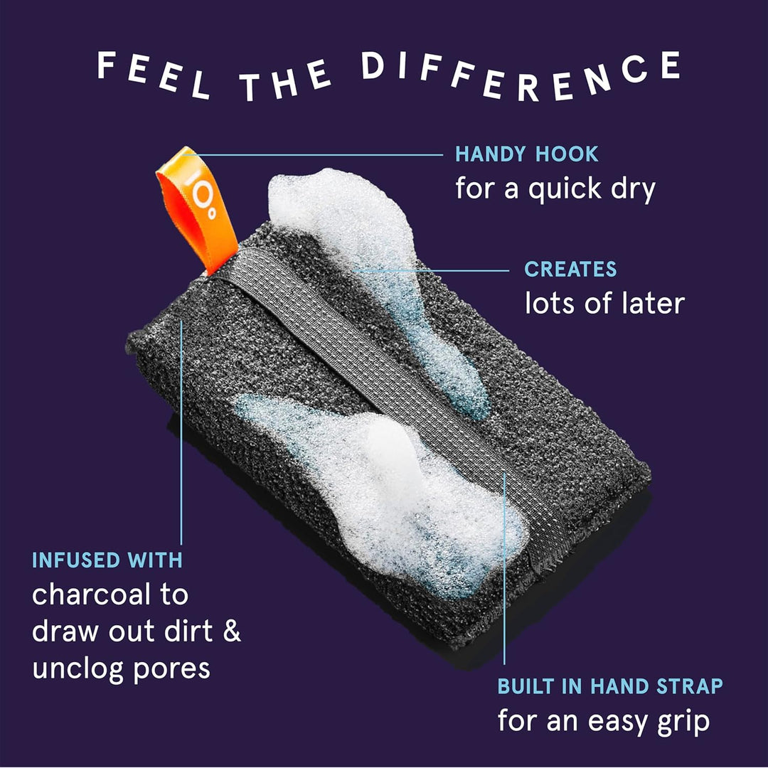 Cleanlogic Detox Purifying Charcoal Body Scrubber, 1 Stück
