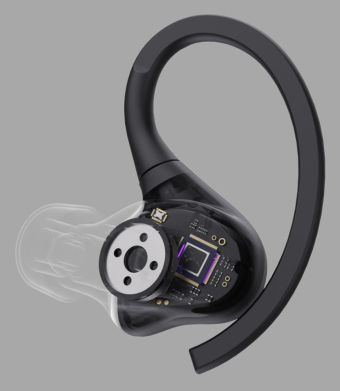 auvisio Sportohrhörer: Kabellose In-Ear-Kopfhörer, Bluetooth 5.3, wasserdicht IPX7, Ladecase (Stereo