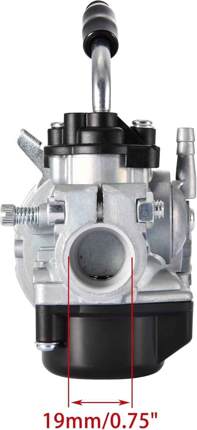 WOOSTAR 19mm Vergaser with Luftfilter Dichtung Versammlung Ersatz für 2 Stroke 47ccm 49ccm Mini ATV