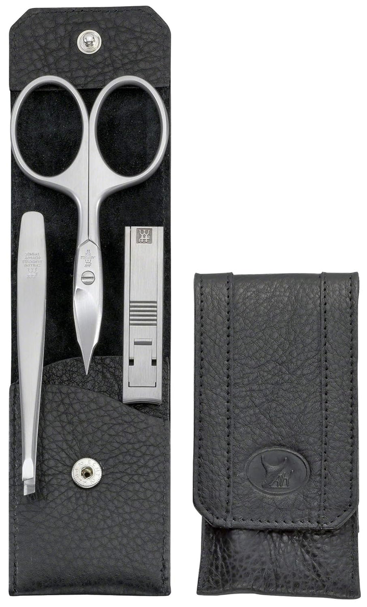 ZWILLING TWINOX Maniküre und Pediküre Etui aus Yakleder mit Klippverschluss, Premium Nagelpflege in