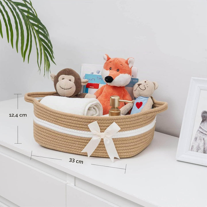 TIMEYARD Aufbewahrungskorb, Geschenkkorb Leer, Baumwolle Organizer für Handtücher, Snacks, Hundespie