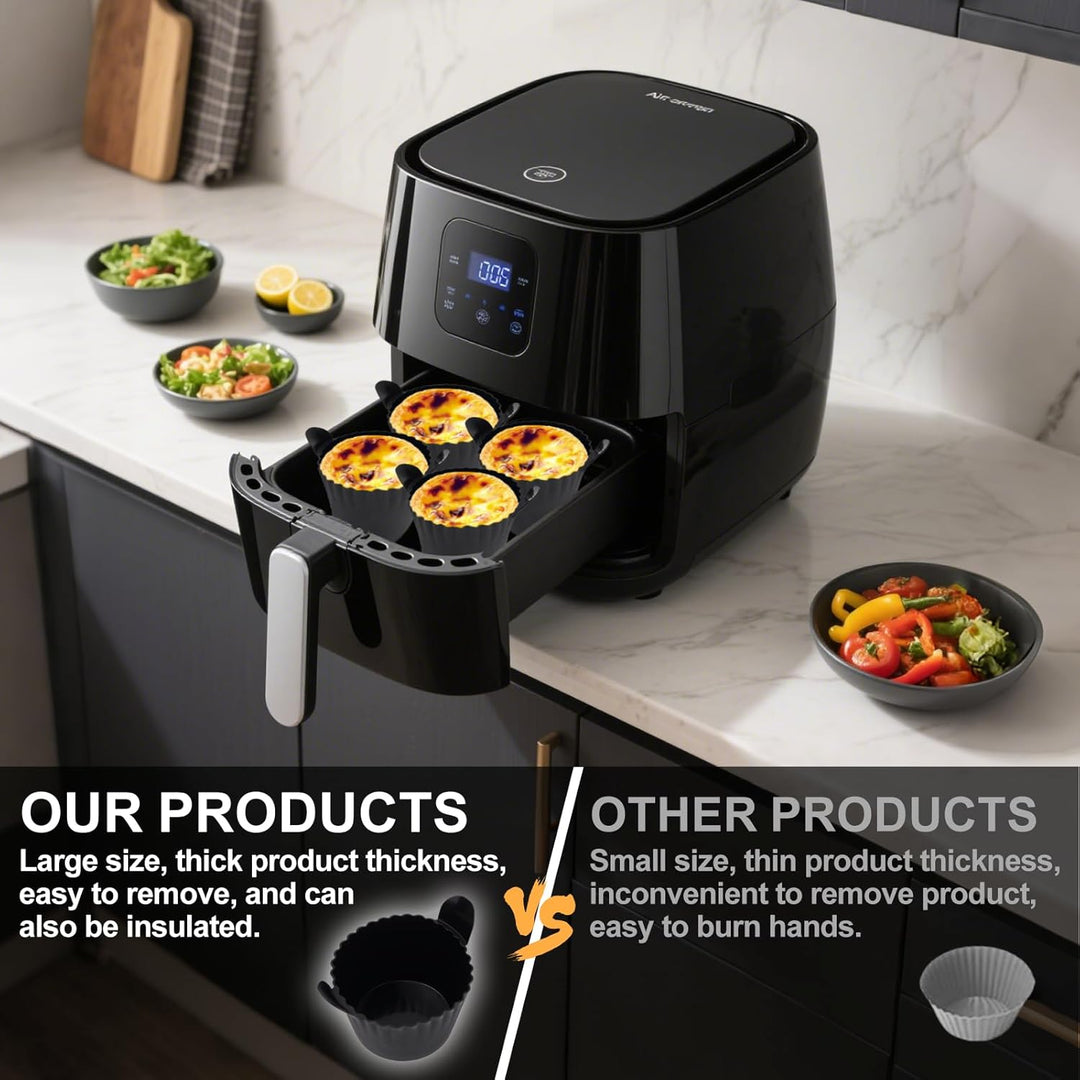 TYBYBB Heissluftfritteuse Zubehör Set kompatibel mit Ninja AF160EU AF150EU AF161EU COSORI Philips Ai