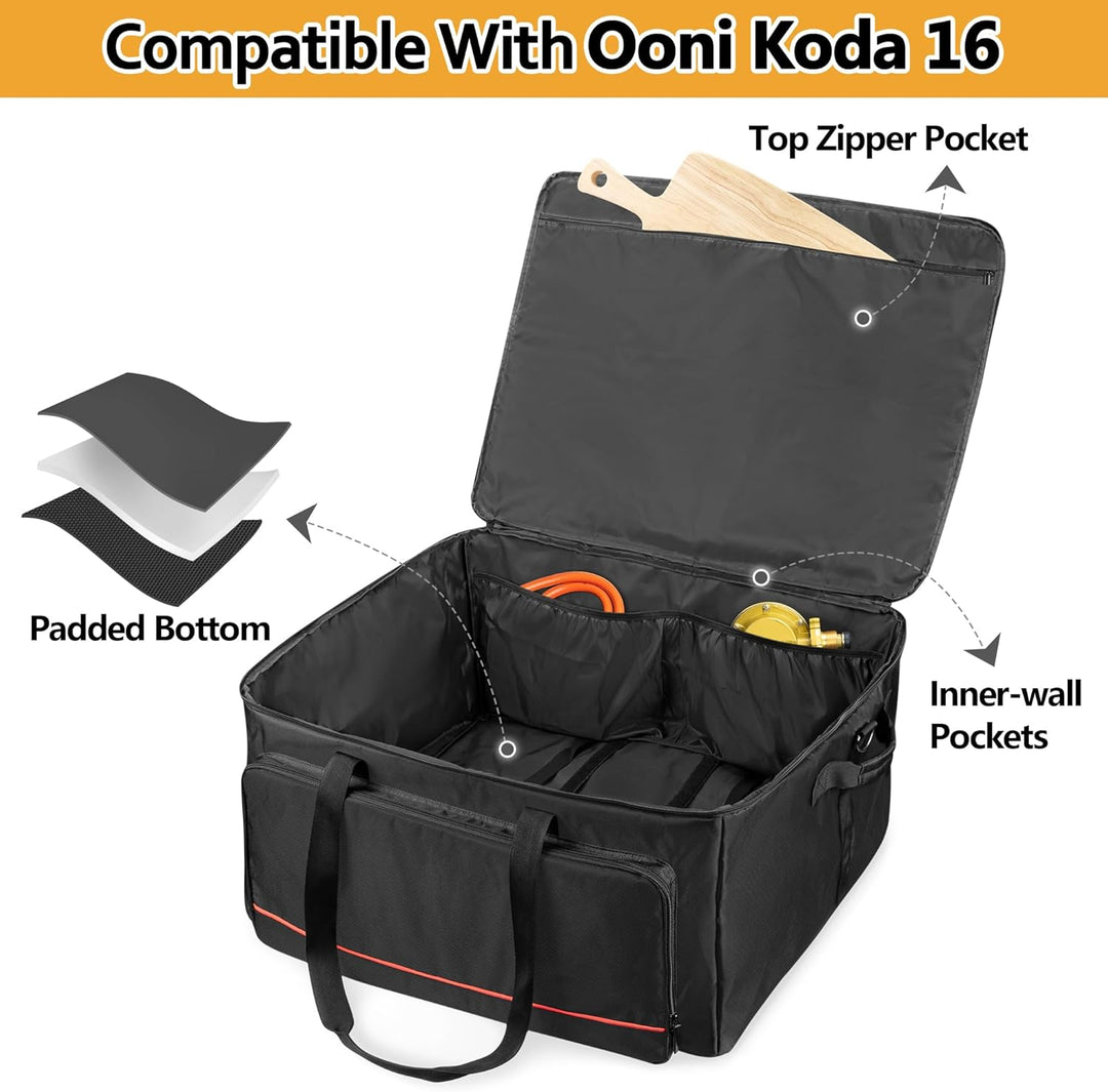 Pizzaofen Tasche kompatibel mit Ooni Koda 16 Gas Pizzaofen, tragbare Pizzaofen Abdeckung, Ofen Trage