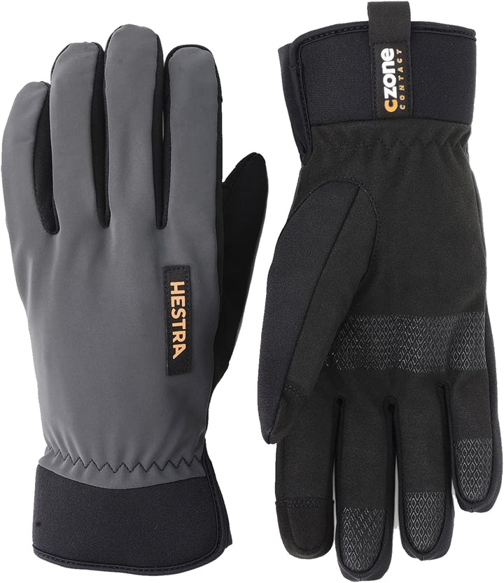 Hestra C-Zone Wasserfeste Winterhandschuhe für kaltes Wetter 8 grau dunkel, 8 grau dunkel