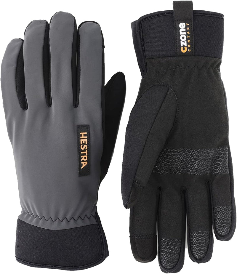 Hestra C-Zone Wasserfeste Winterhandschuhe für kaltes Wetter 8 grau dunkel, 8 grau dunkel