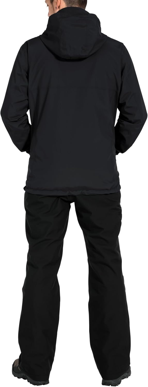 VAUDE Men's Rosemoor 3in1 Jacket - Winterjacke Herren - Doppeljacke - wasserdicht S Schwarz, S Schwa