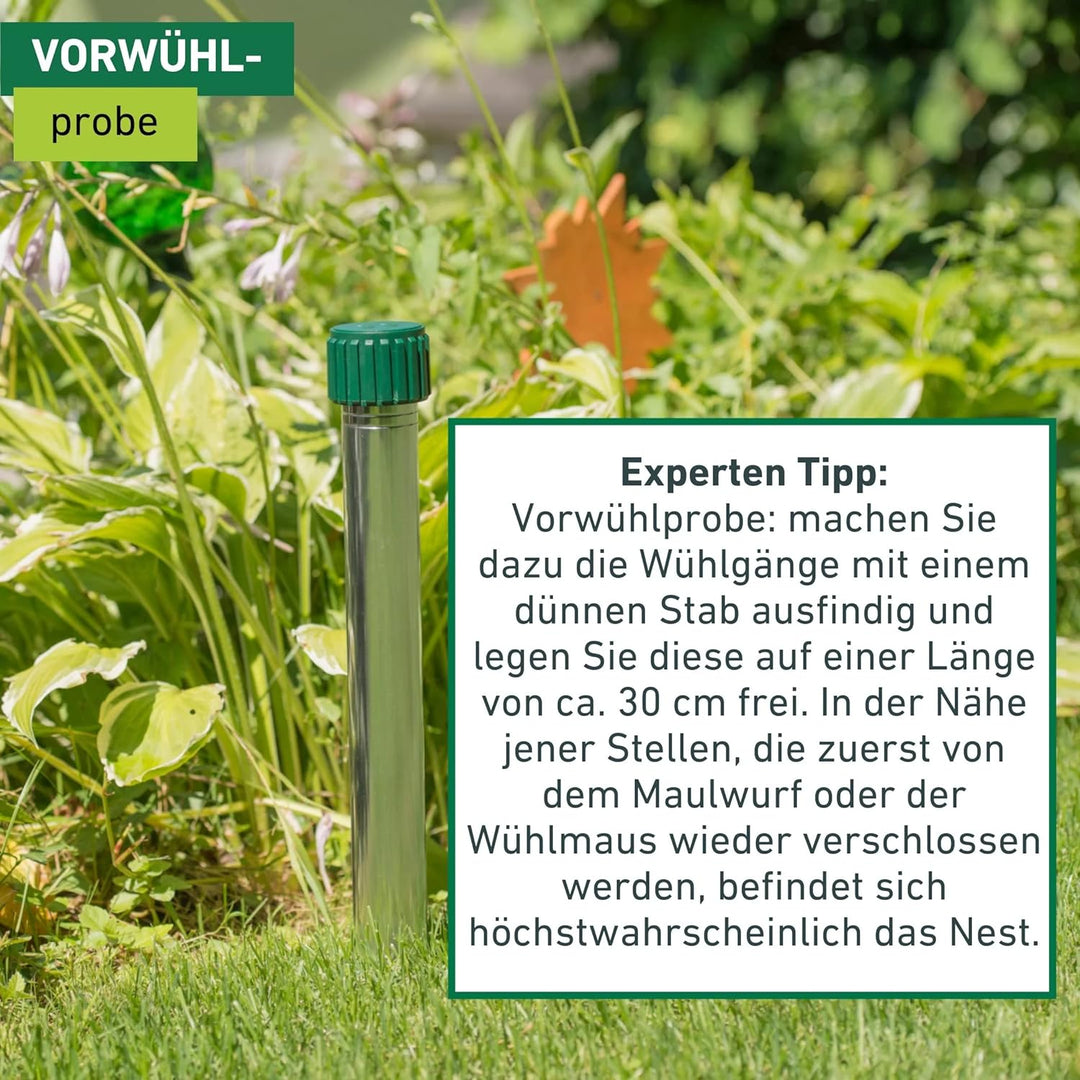 Windhager Wühlmaus- & Maulwurfvertreiber Premium, Wühlmausabwehr, Maulwurfvertreiber, Maulwurfabwehr