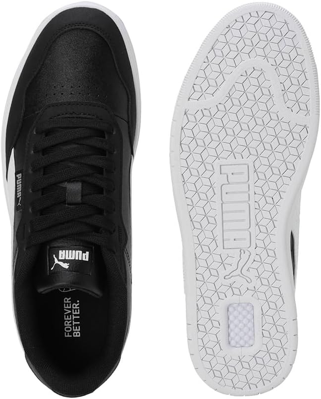 PUMA Herren Court Ultra Lite Sneaker 45 EU Puma Black Puma White Puma Silver, 45 EU Puma Black Puma