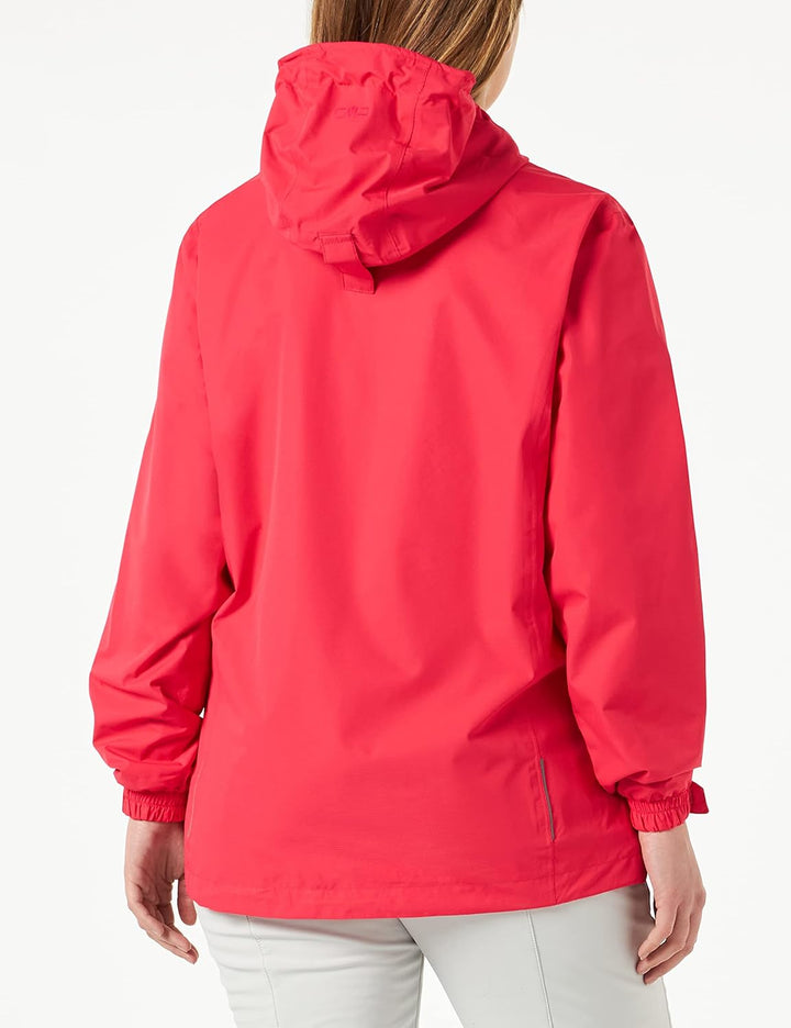 CMP Damen Regenjacke Woman Rain Jacket Fix Hood D44 Koralle, D44 Koralle