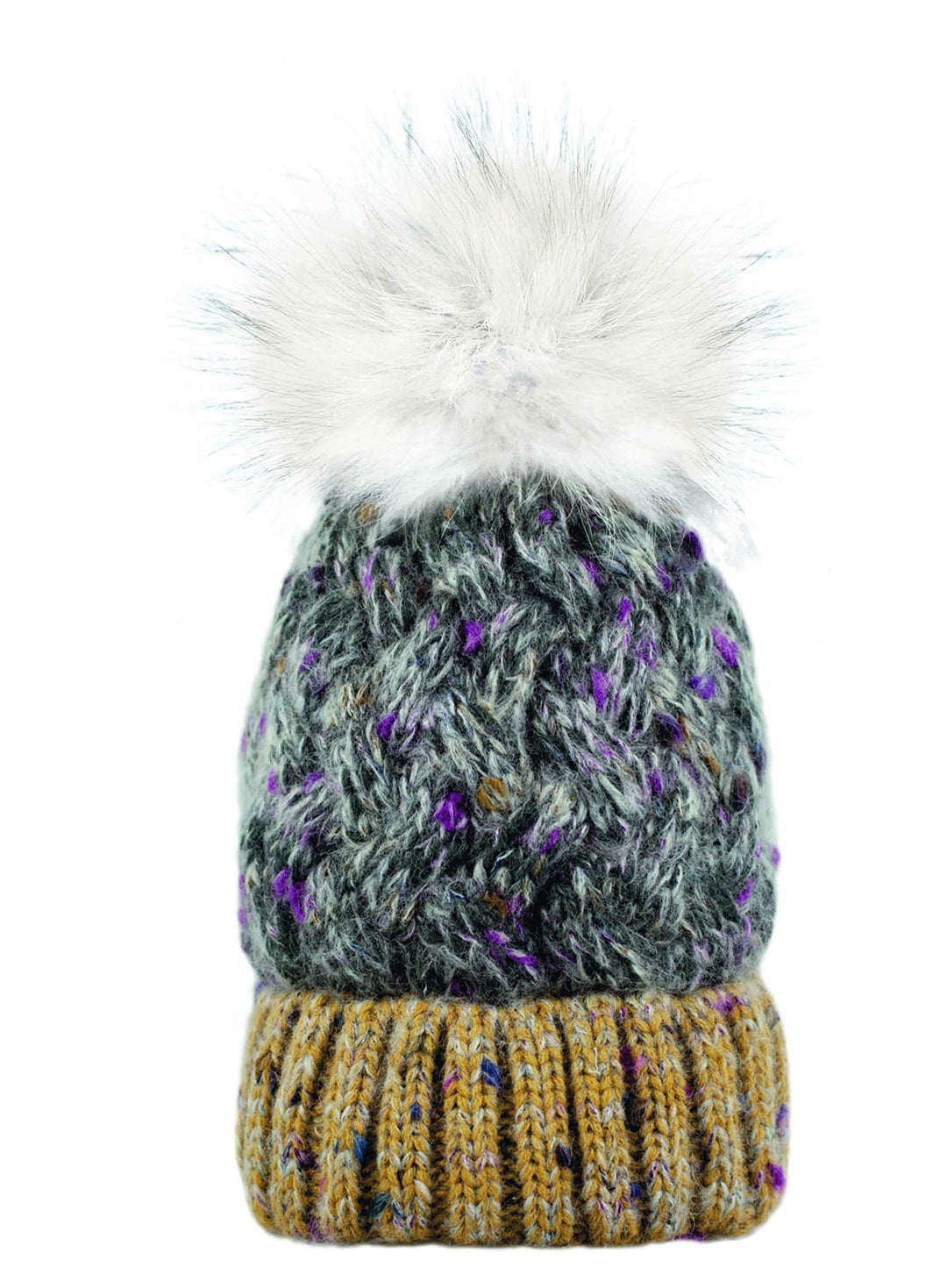 KIMBERFEEL Damen Mütze Alise, Haube Einheitsgrösse Grau, Einheitsgrösse Grau