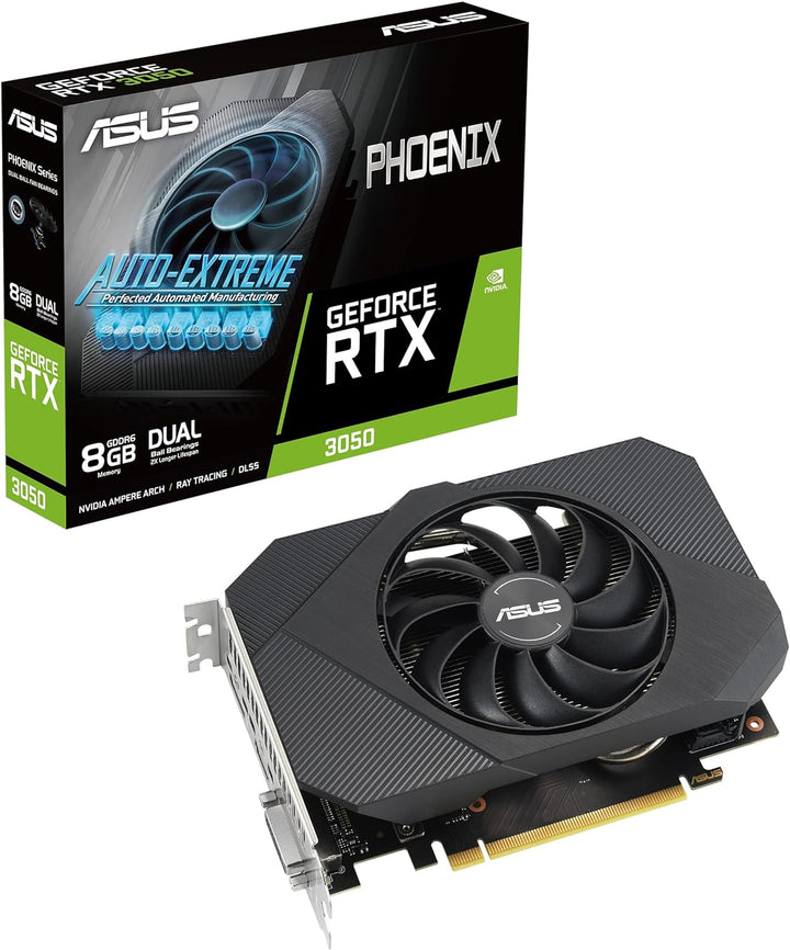ASUS Phoenix GeForce RTX 3050 8GB Gaming Grafikkarte (NVIDIA GeForce RTX 3050, PCIe 4.0, 1x HDMI 2.1