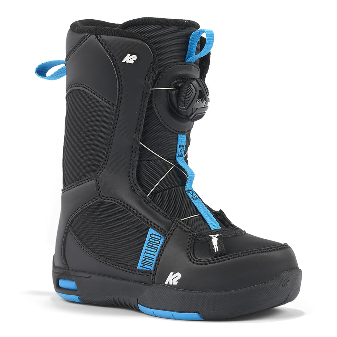 K2 Unisex Jugend Mini Turbo Snowboardboots, Black, EU: 33 (UK: 1 / US: 2 / cm: 20.5)