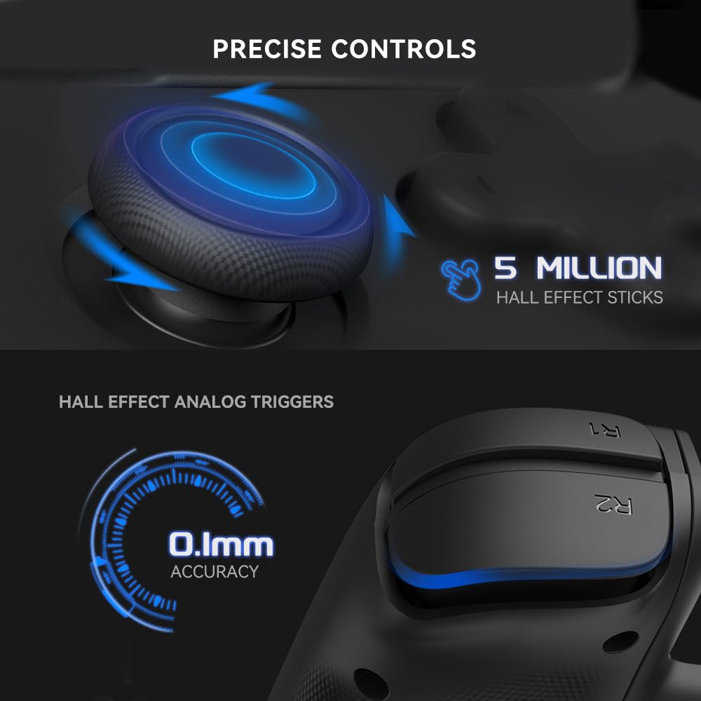Leadjoy M1 Mobile Gaming Controller für iPhone iOS mit Kühlleitungsplatte, Hall-Effekt-Joysticks, iP