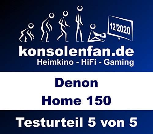 Denon Home 150 Multiroom-Lautsprecher, HiFi Lautsprecher mit HEOS Built-in, Alexa integriert, WLAN,