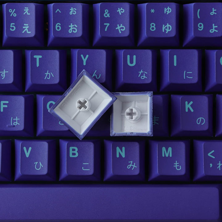 Sunzit PBT Keycaps, 159 Tasten Cherry Profile Dye Sublimation Laser Keycap mit 7U Leertaste Geeignet