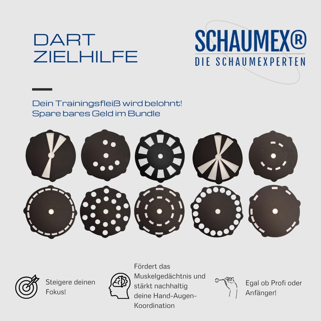 Target Foam Dart Trainer Dartscheibe aus Schaumstoff - Dart Zubehör - Training für Auge-Hand-Koordin