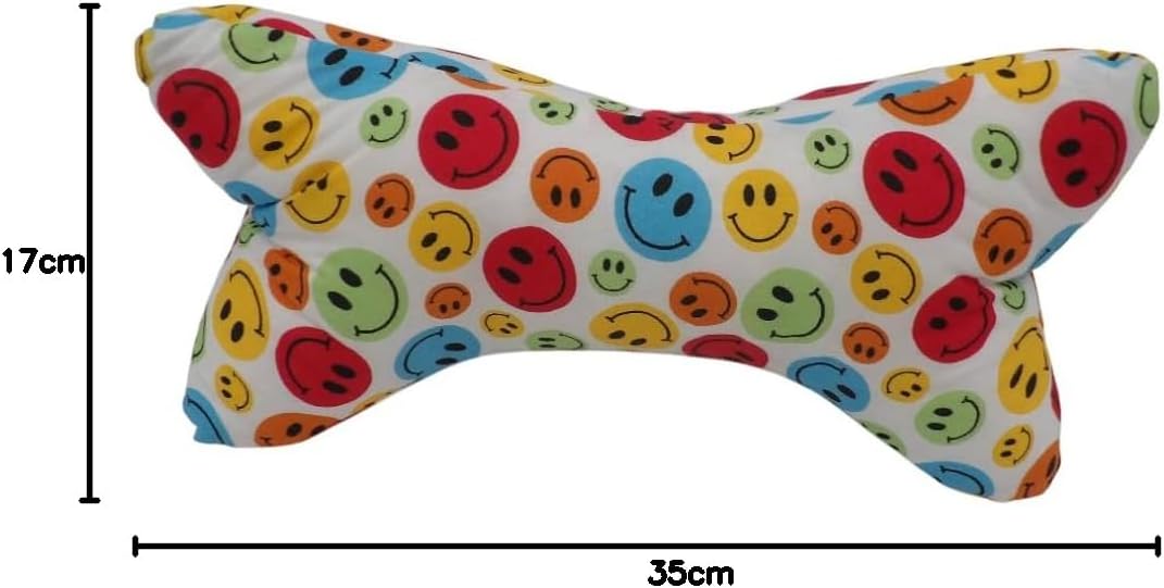 Manufaktur Martinshof Leseknochen Smiley, Nackenkissen, Nackenknochen, Nackenrolle,Lesekissen, Lesek