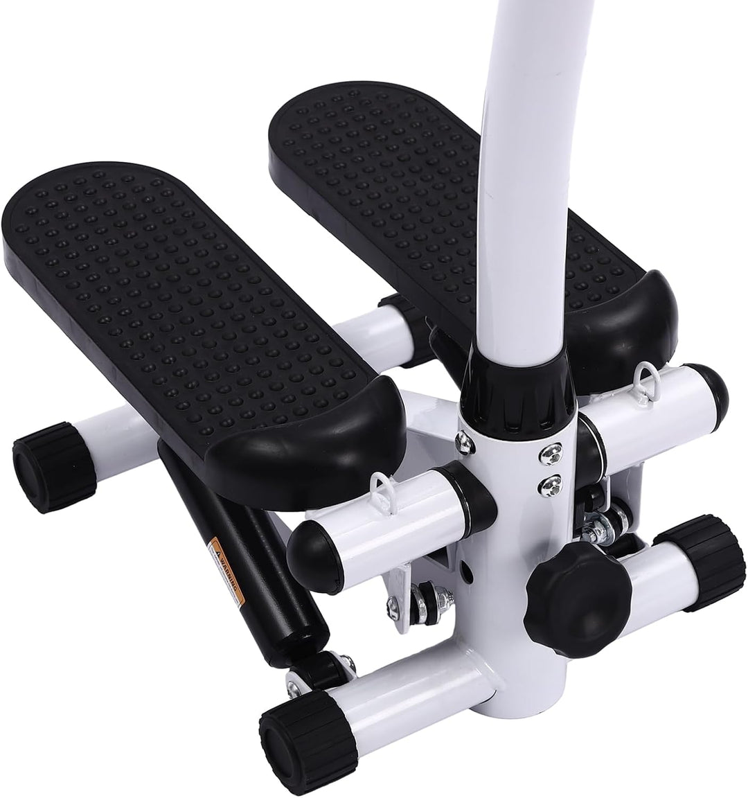 Mini Stepper für Zuhause 150kg Tragkraft, Fitness Stairmaster mit Echtzeit-Display, Widerstandsbände