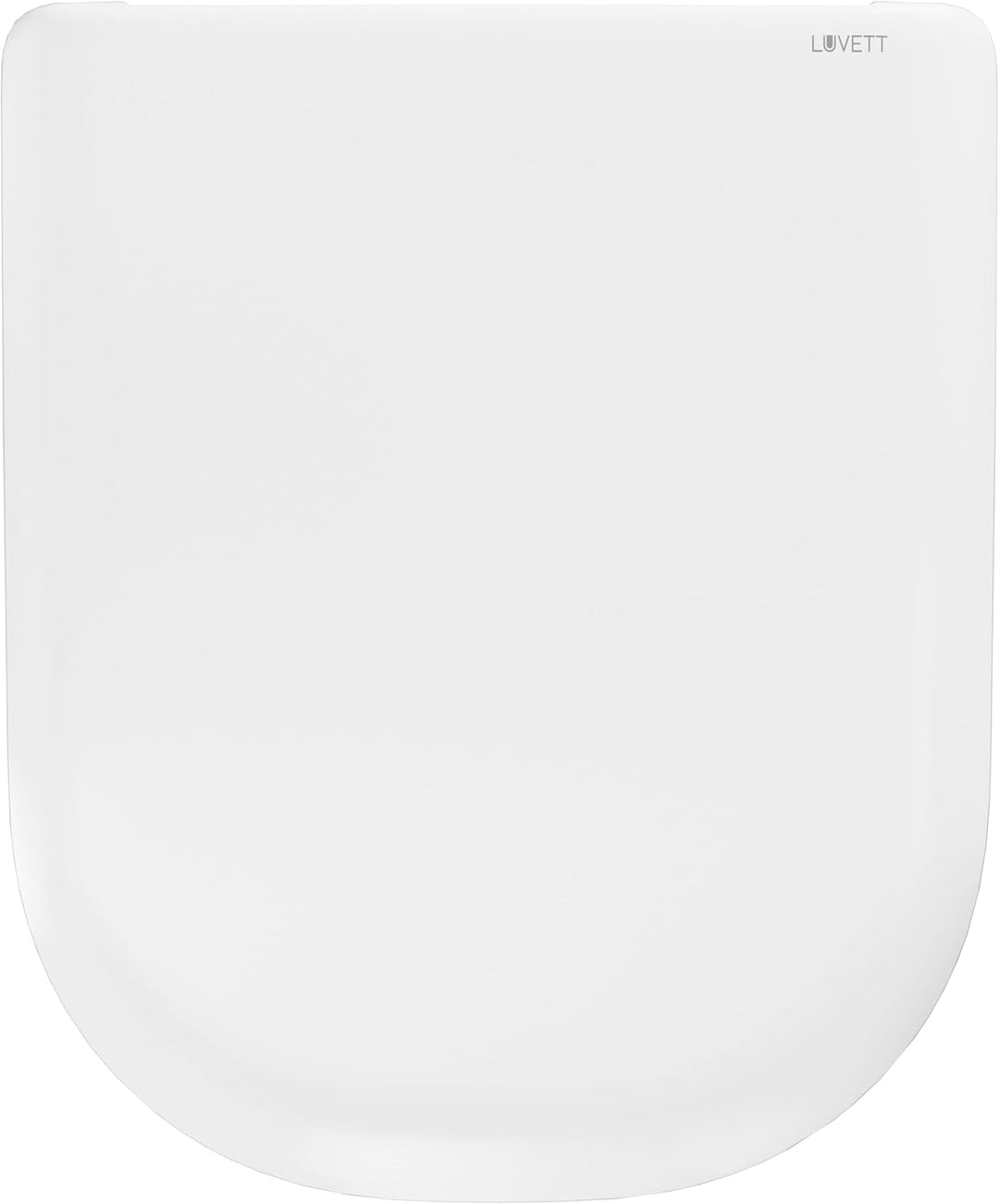 LUVETT® D900 Toilettendeckel mit Absenkautomatik D Form Weiss - SoftClose Klodeckel Abnehmbar - Klob