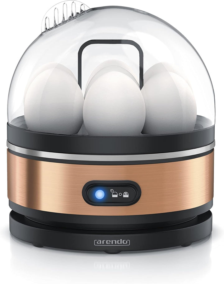 Arendo Sevencook Eierkocher 400 W – Edelstahl Design - 1-7 Eier - Egg Cooker – Kipp-Funktionsschalte