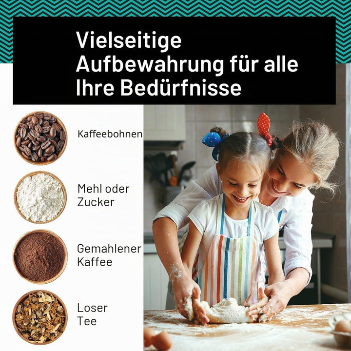 Coffee Gator Kaffeedose Edelstahl, Luftdicht Vorratsdose mit Deckel, Datum Tracker, CO2-Freigabevent