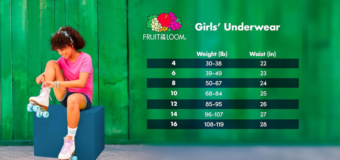 Fruit of the Loom Toddler Girls' Brief (Pack of 12), Assorted, 4T/5T