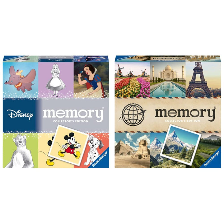 Ravensburger Collector's memory Walt Disney - 27378 & Collector's memory Schönste Reiseziele 27379 -