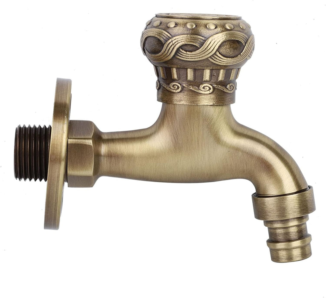 Vintage Wasserhahn Einzelner Kalter Wasserhahn Antik Drache Legierung Wasserhahn 1/2 Waschtischarmat