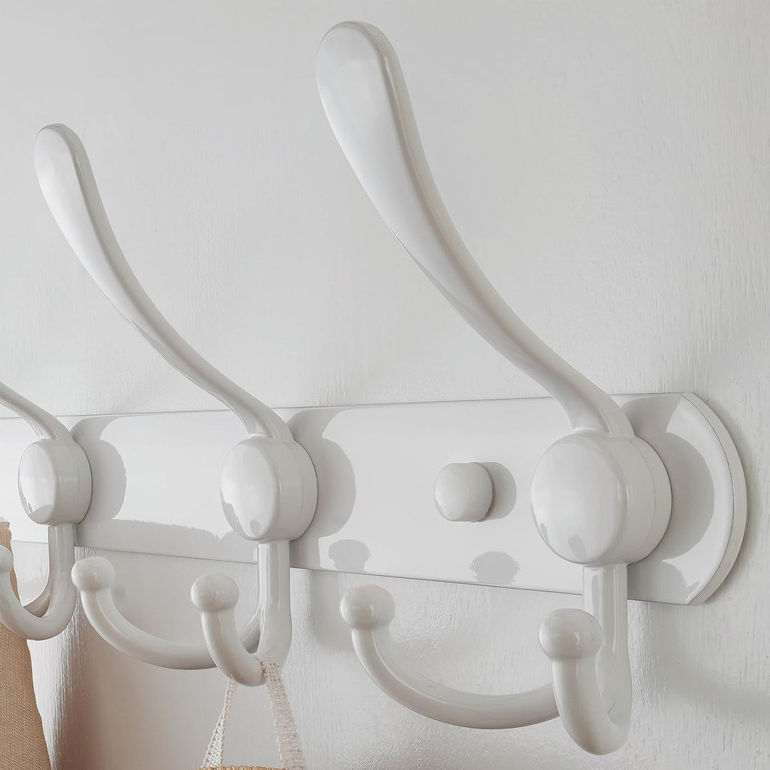 Dseap Garderobenleiste - Schwerlast Garderobenhaken Mit 5 Dreifachhaken, Edelstahl Wandgarderobe, Kl
