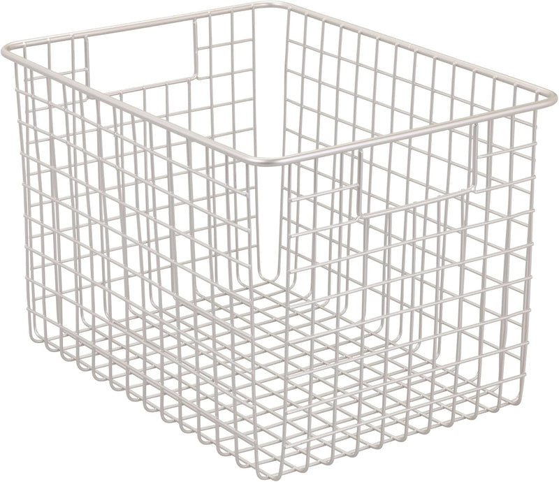 mDesign Allzweckkorb – kompakter Drahtkorb (BHT: 30,5 x 23,0 x 20,0 cm) mit Griffen – flexible Gitte