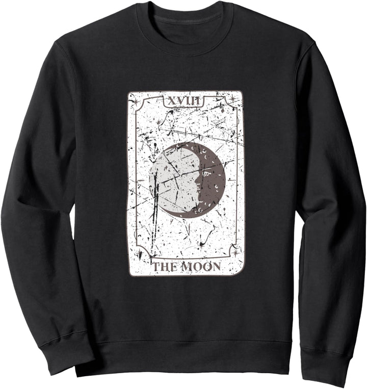 Witchy Goth Tarot Karte The Moon Grafik Kawaii Design Gothic Sweatshirt